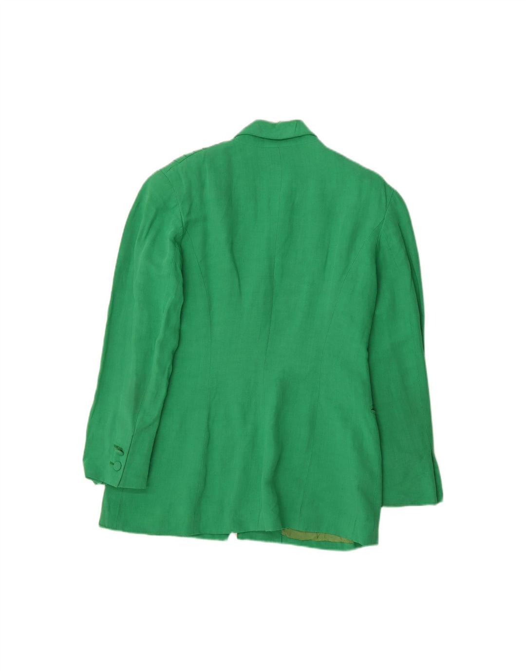 STATE OF CLAUDE MONTANA Womens 1 Button Blazer Jacket US 8 Medium Green