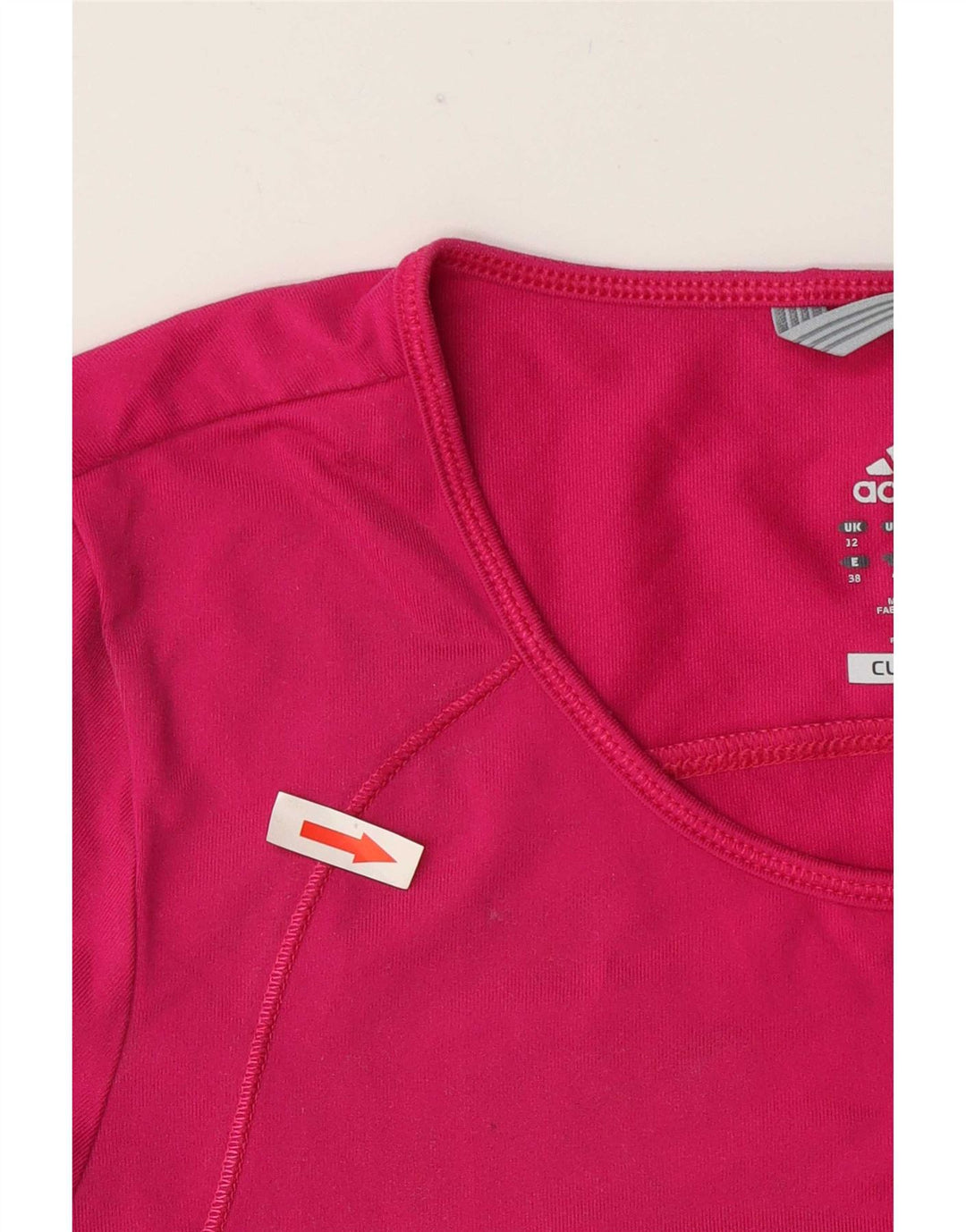 Женская футболка Adidas Climalite Top UK 12 Medium Pink