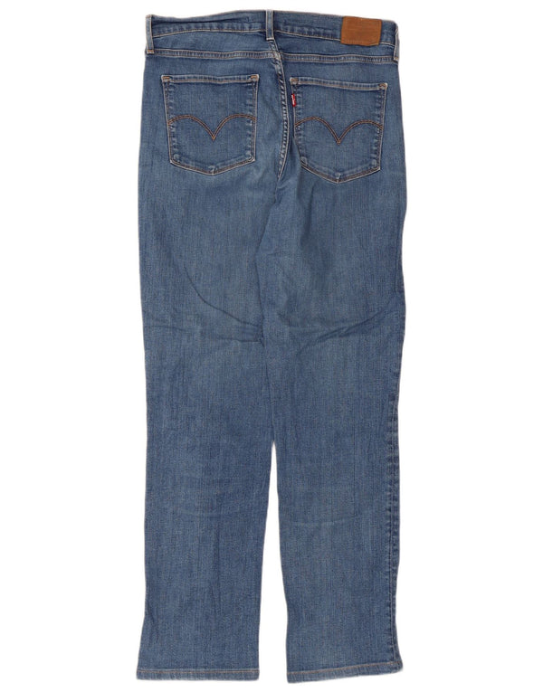 Женские прямые джинсы Levi's 724 с высокой посадкой W30 L28, синие, хлопок