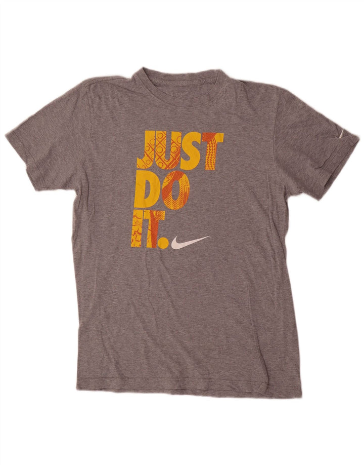 Мужская футболка стандартного кроя Nike с рисунком, средний серый цвет