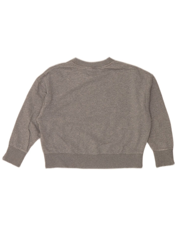 Женский укороченный свитшот с крылом летучей мыши большого размера NIKE UK 6 XS, серый