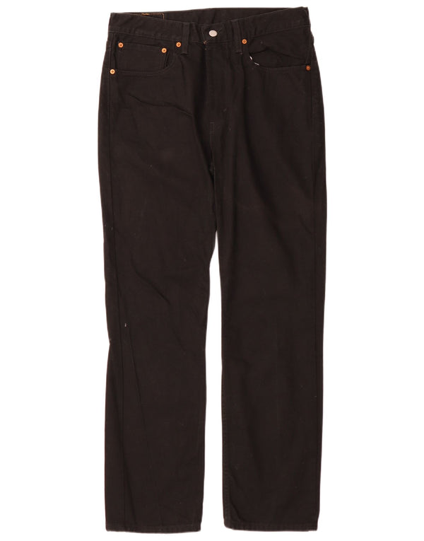 Мужские узкие прямые джинсы Levi's 516 W34 L32, черный хлопок