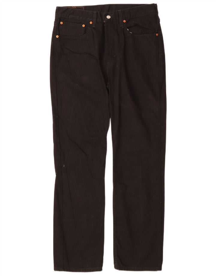 Мужские узкие прямые джинсы Levi's 516 W34 L32, черный хлопок