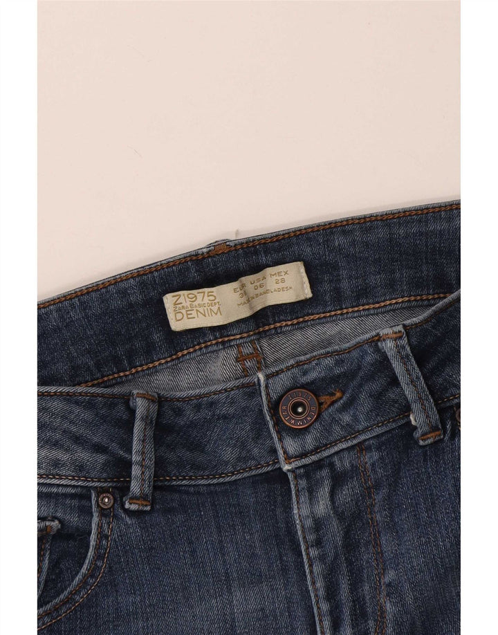 Женские узкие джинсы Zara EU 38, маленькие W28 L27, синие
