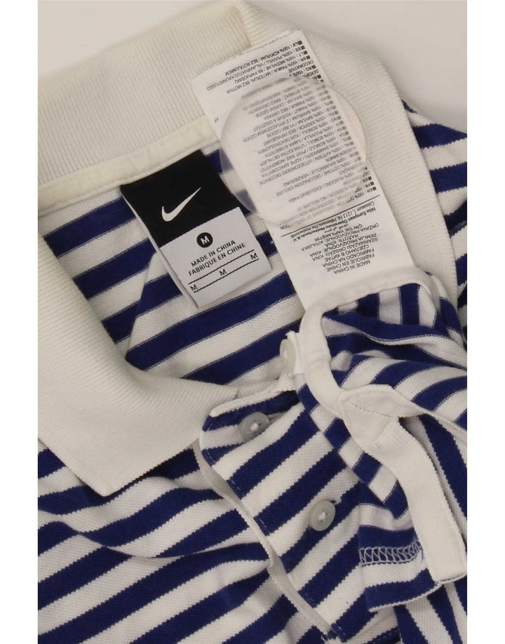 Мужская рубашка-поло Nike Inter Milan среднего размера, темно-синяя хлопковая полоска