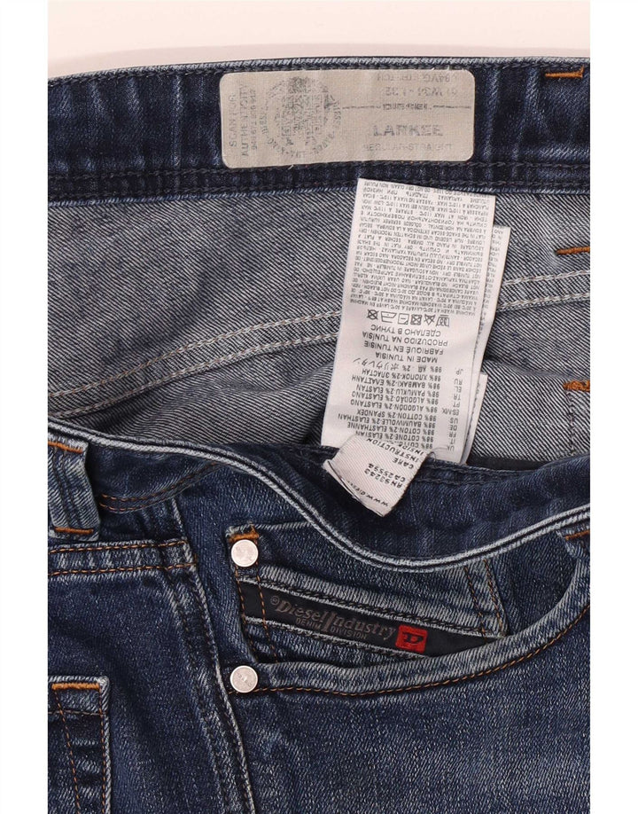 Мужские прямые джинсы Diesel Larkee Regular W34 L32, синий хлопок