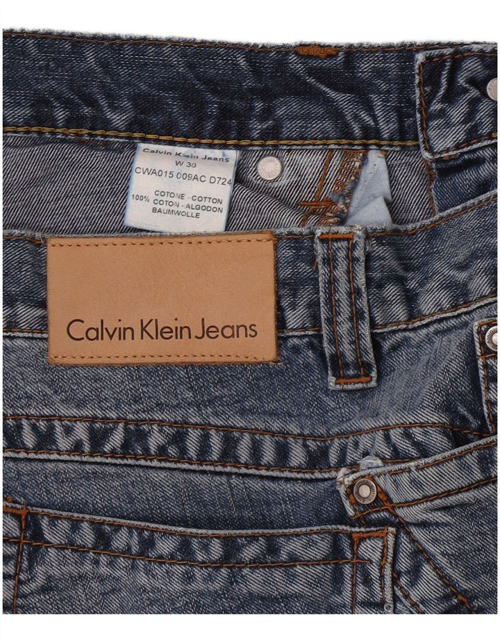 Женские расклешенные джинсы Calvin Klein W30 L34 синие, хлопок