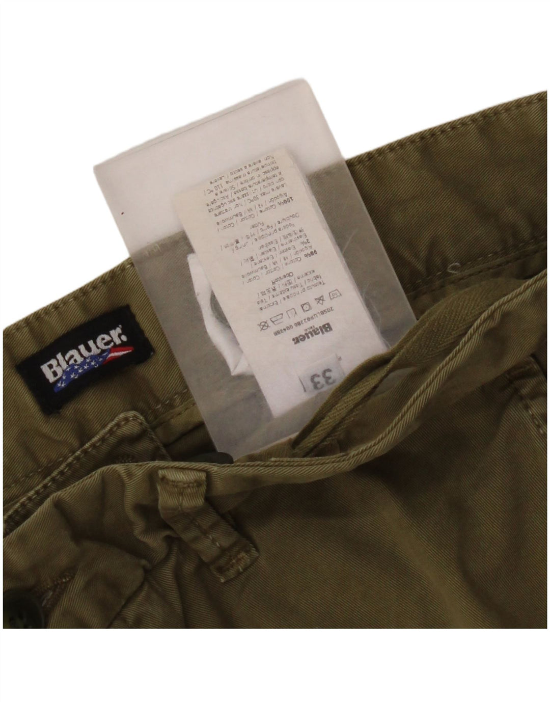 Мужские шорты чинос Blauer W33, средний цвет хаки, хлопок