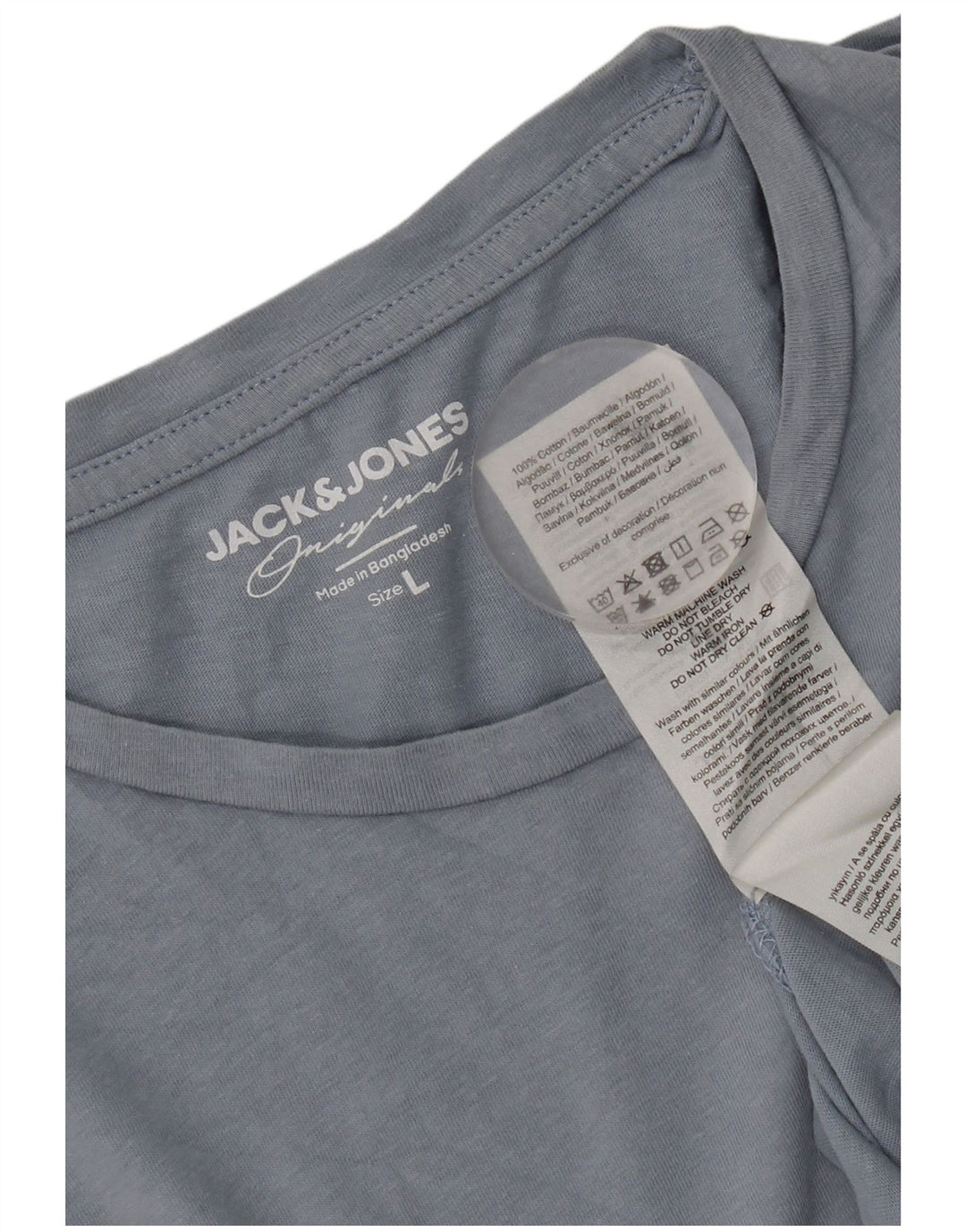 Мужская футболка Jack & Jones, большой синий хлопок