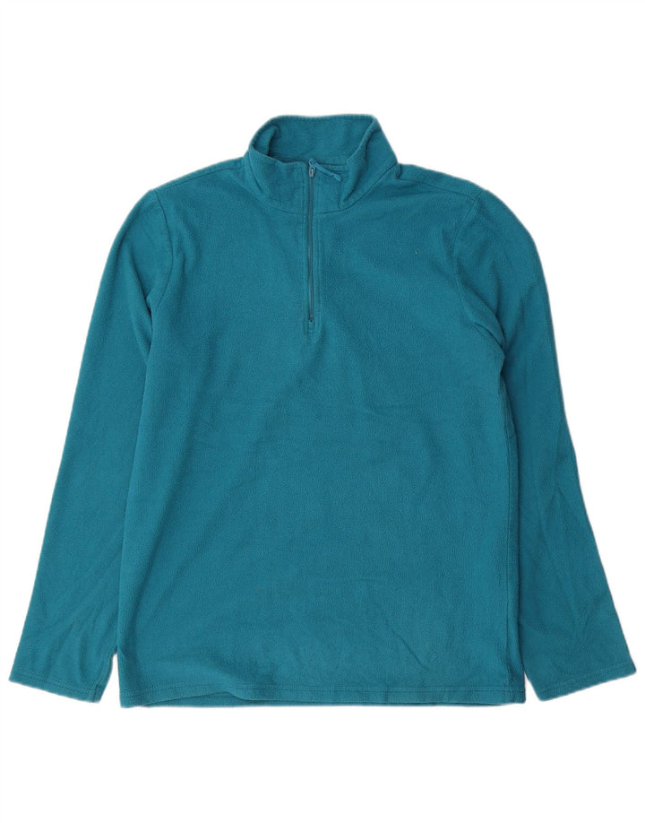 MOUNTAIN WAREHOUSE Мужской флисовый джемпер с воротником на молнии, средний синий, полиэстер