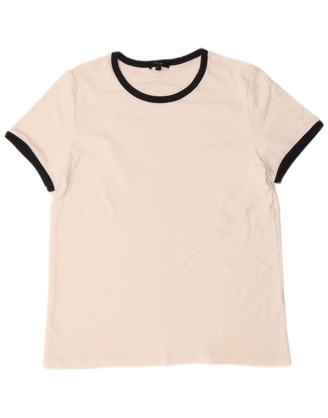 Женская футболка Massimo Dutti Top UK 14, большая белая с цветными блоками