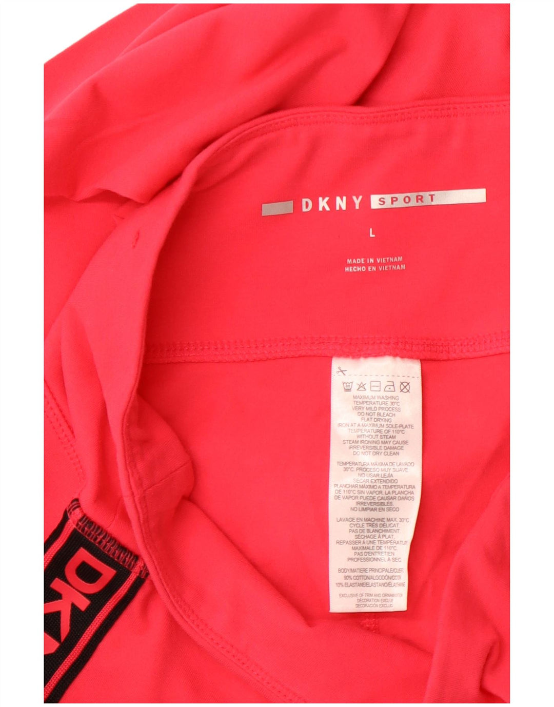 Женские леггинсы-капри DKNY с графическим рисунком, Великобритания, 16 больших размеров, хлопковые цветные блоки розового цвета