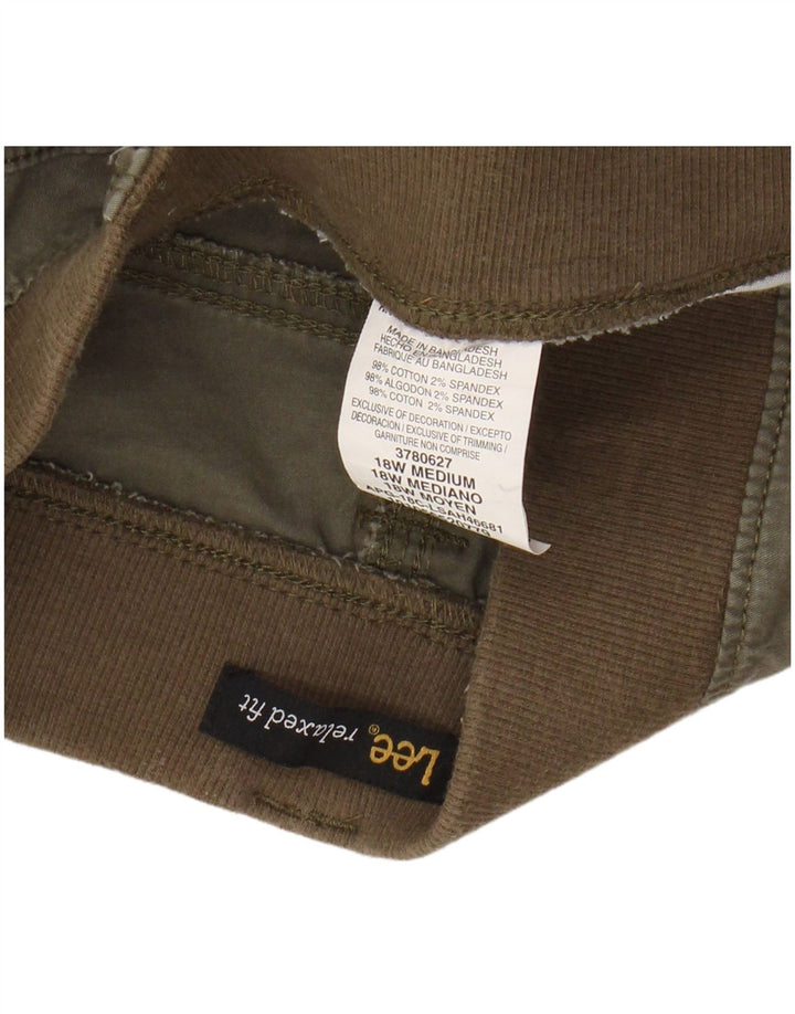 Женские шорты карго свободного кроя LEE США 18 2XL W40 Хаки Хлопок