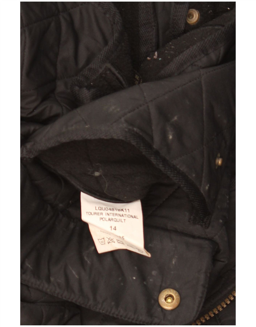 Женская стеганая куртка в стиле милитари Barbour UK 14, большая, черная, полиэстер