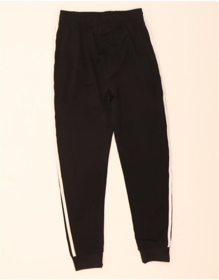 ADIDAS Boys Tracksuit Trousers Joggers 13-14 Years  Black Polyester