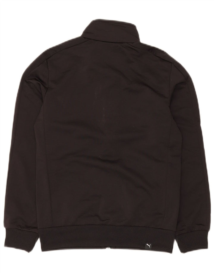 Спортивный костюм PUMA для мальчиков с графическим рисунком, верхняя куртка, 9–10 лет, средний черный полиэстер