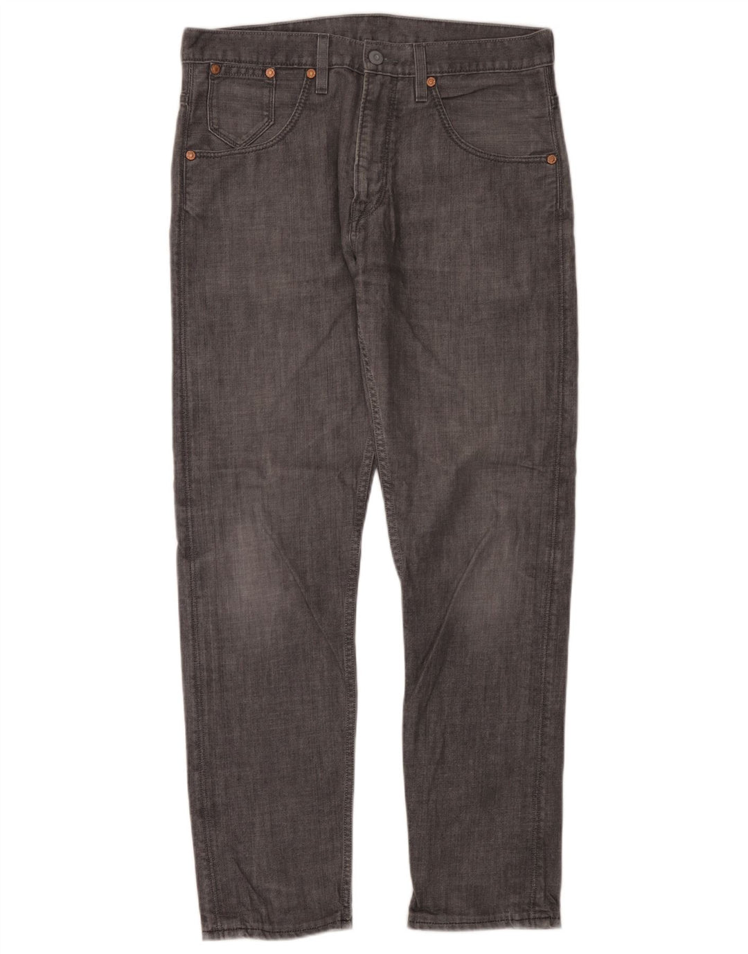 Мужские зауженные джинсы Levi's 508 W34 L32 Серые хлопковые