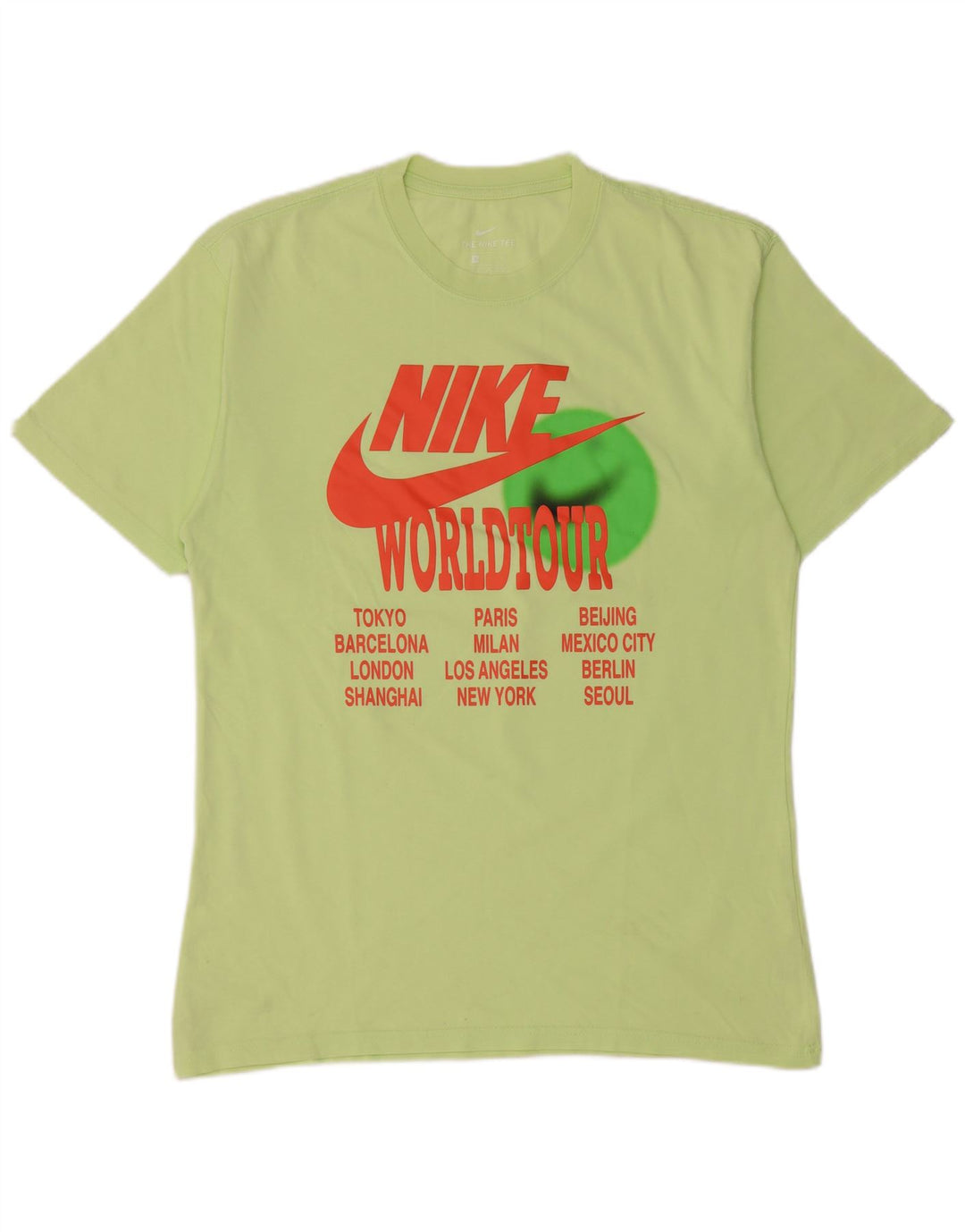 Мужская футболка с рисунком Nike, маленький зеленый хлопок