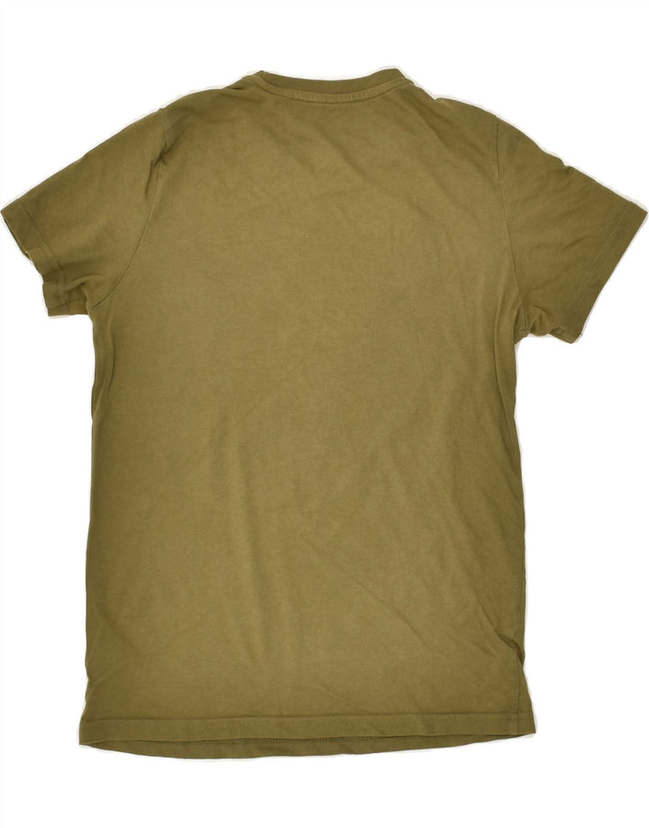 PUMA Boys Graphic T-Shirt Top 11-12 Years Khaki Cotton | Vintage Puma | Thrift | Second-Hand Puma | Used Clothing | Messina Hembry 
