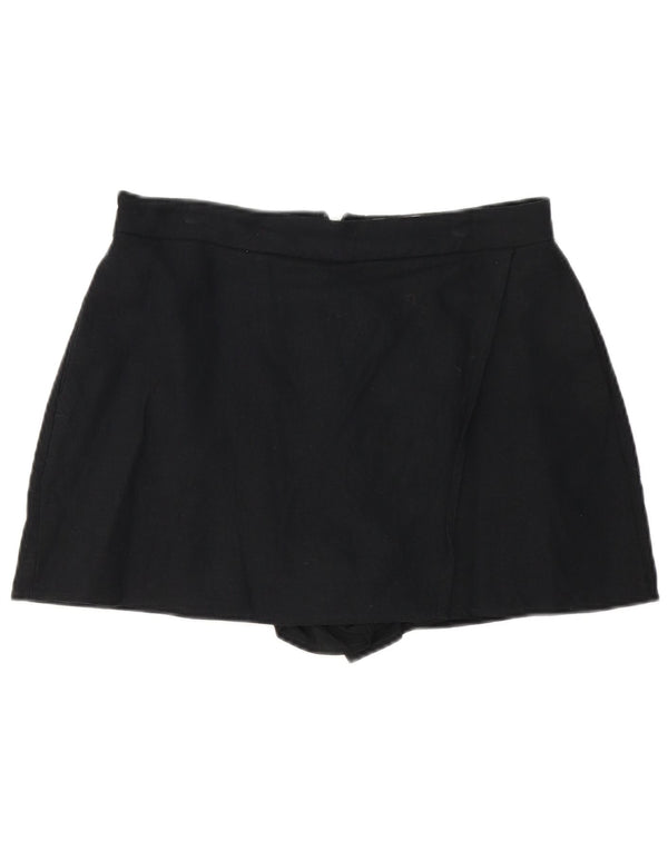 Женская мини-юбка-короткая юбка Hollister, большая W34, черная льняная