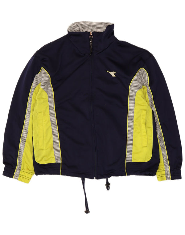 Мужской спортивный костюм Diadora UK 32 2XS Темно-синий Полиэстер с цветными блоками