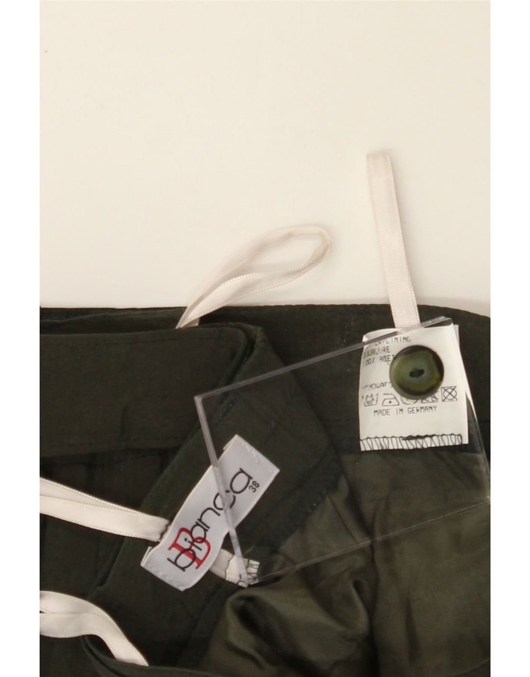 BIANCA Womens A-Line Skirt EU 38 Medium W26 Green Viscose Vintage Bianca and Second-Hand Bianca from Messina Hembry 
