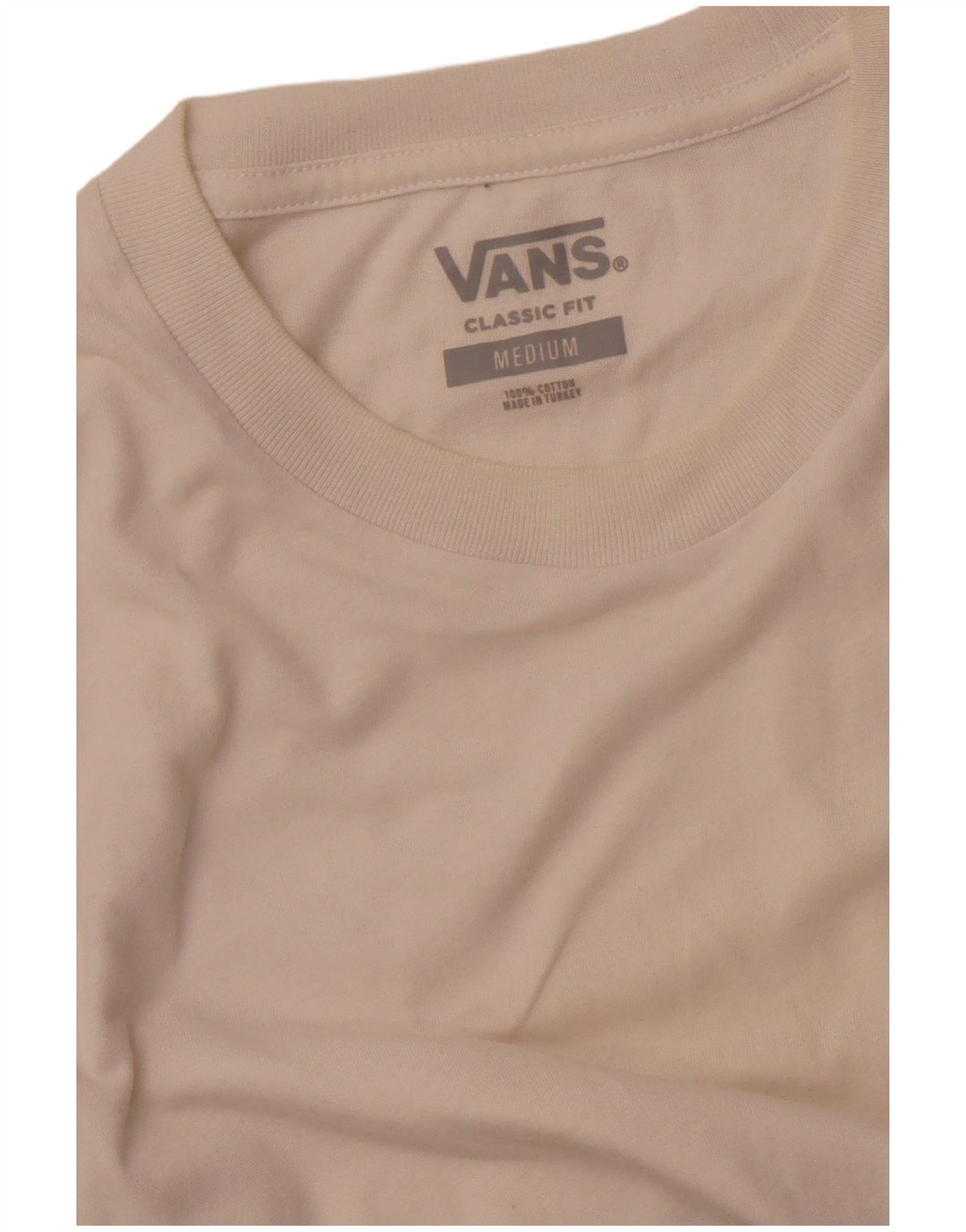 Мужская футболка классического кроя VANS, средний белый цвет с цветными блоками
