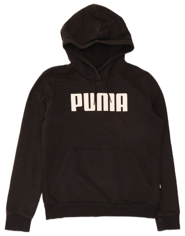 Женский джемпер с капюшоном Puma UK 10, маленький, черный, хлопок