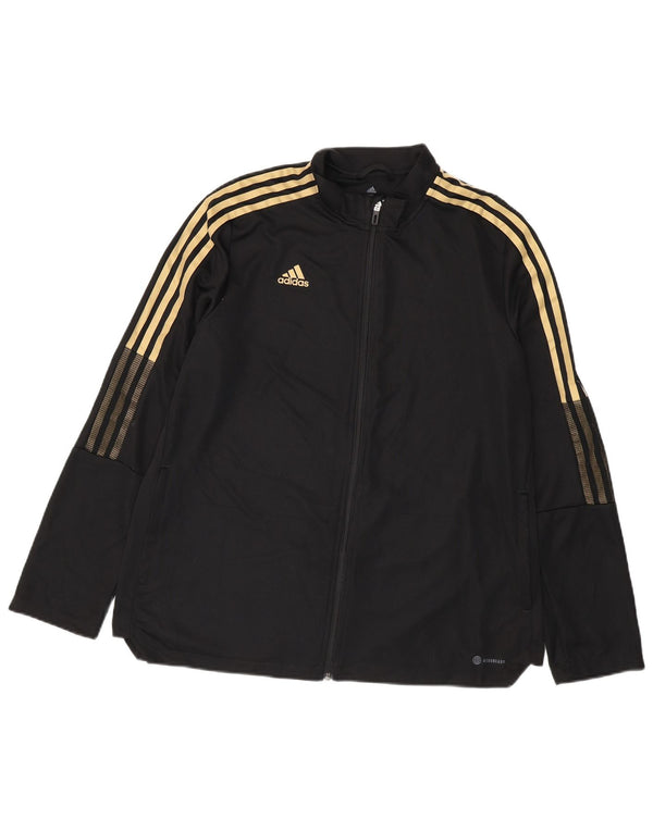Женский спортивный костюм ADIDAS Aeroready, верхняя куртка UK 24/26 2XL, черный полиэстер