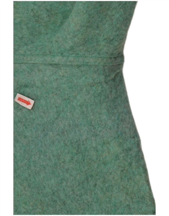 Мужской джемпер с воротником поло DIADORA, большой зеленый шерстяной свитер