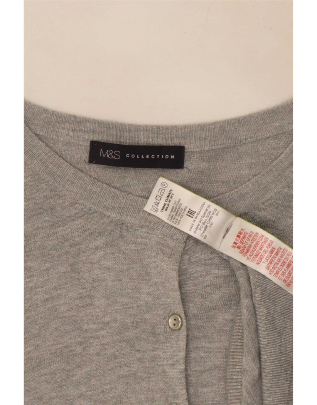 Женский кардиган Marks & Spencer UK 16, большой серый вискоза