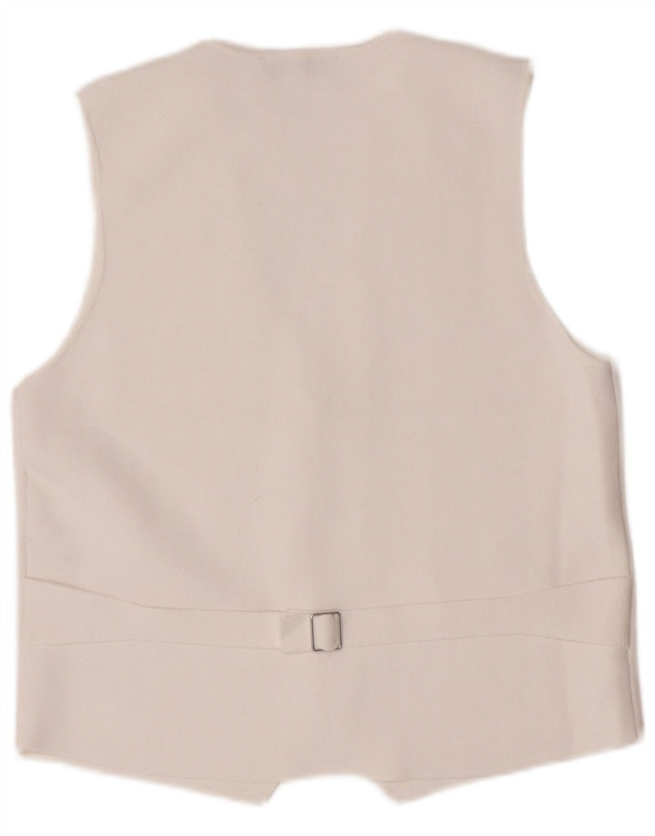 Женский жилет Zara UK 18 XL из вискозы белого цвета