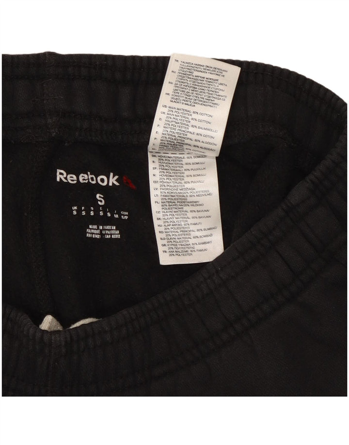 Мужские спортивные брюки Reebok, маленькие черные хлопковые брюки для бега