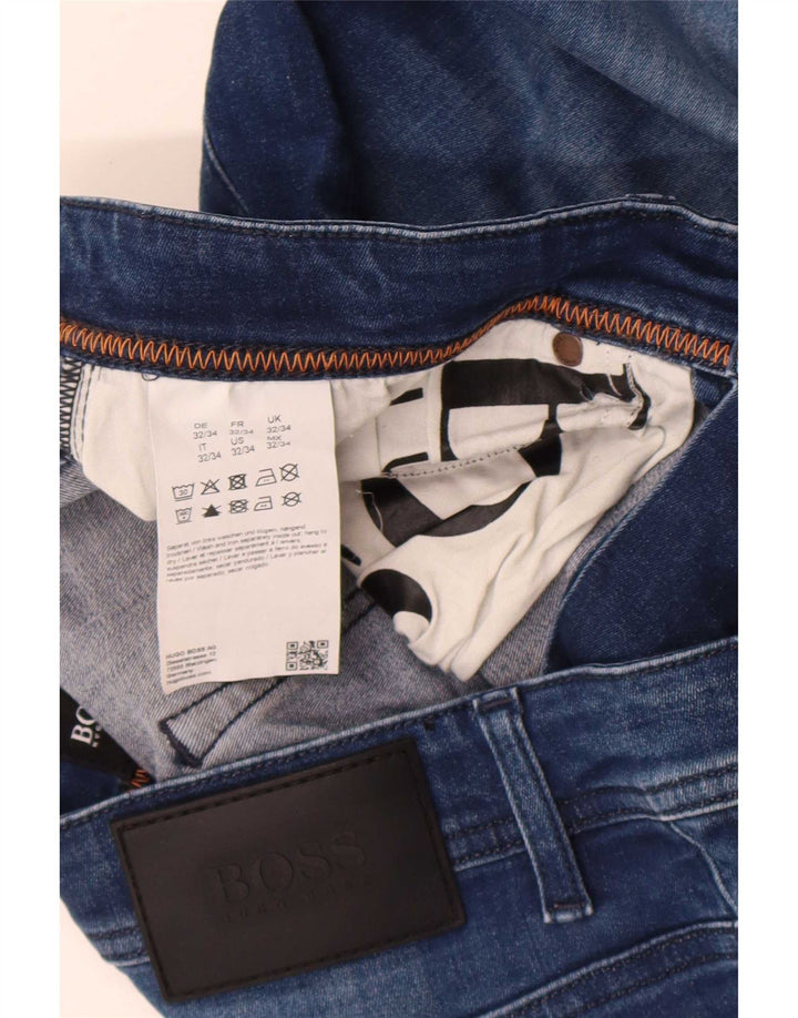 Женские узкие джинсы Hugo Boss Delaware W32 L34, синий хлопок