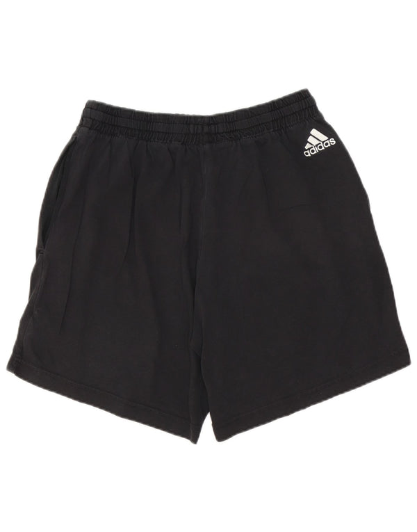 Мужские спортивные шорты Adidas с рисунком, средний черный хлопок