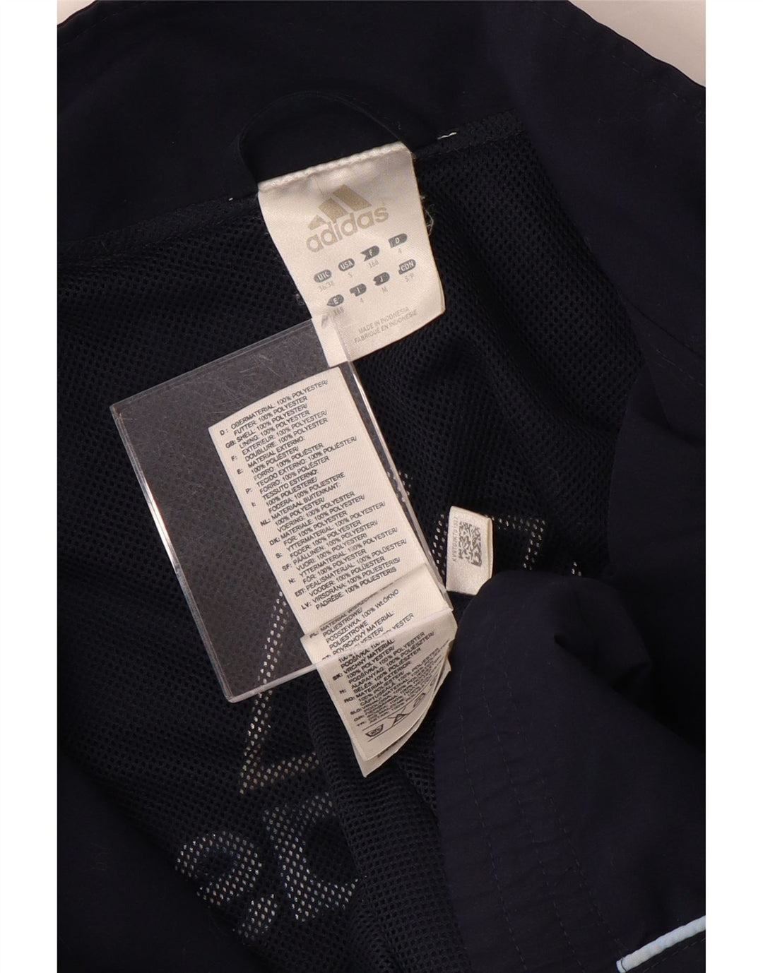 Мужской спортивный костюм ADIDAS с графическим рисунком, верхняя куртка UK 36/38, маленький темно-синий