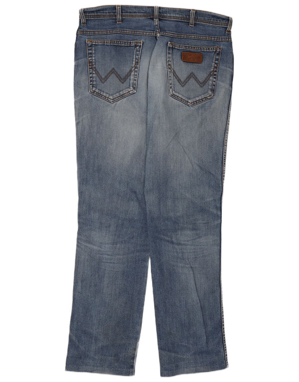 Мужские прямые джинсы Wrangler W38 L31, синий хлопок