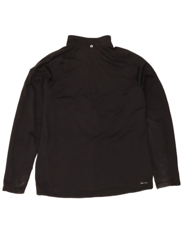 Мужская спортивная куртка Nike Dri Fit, большая черная полиэстеровая куртка