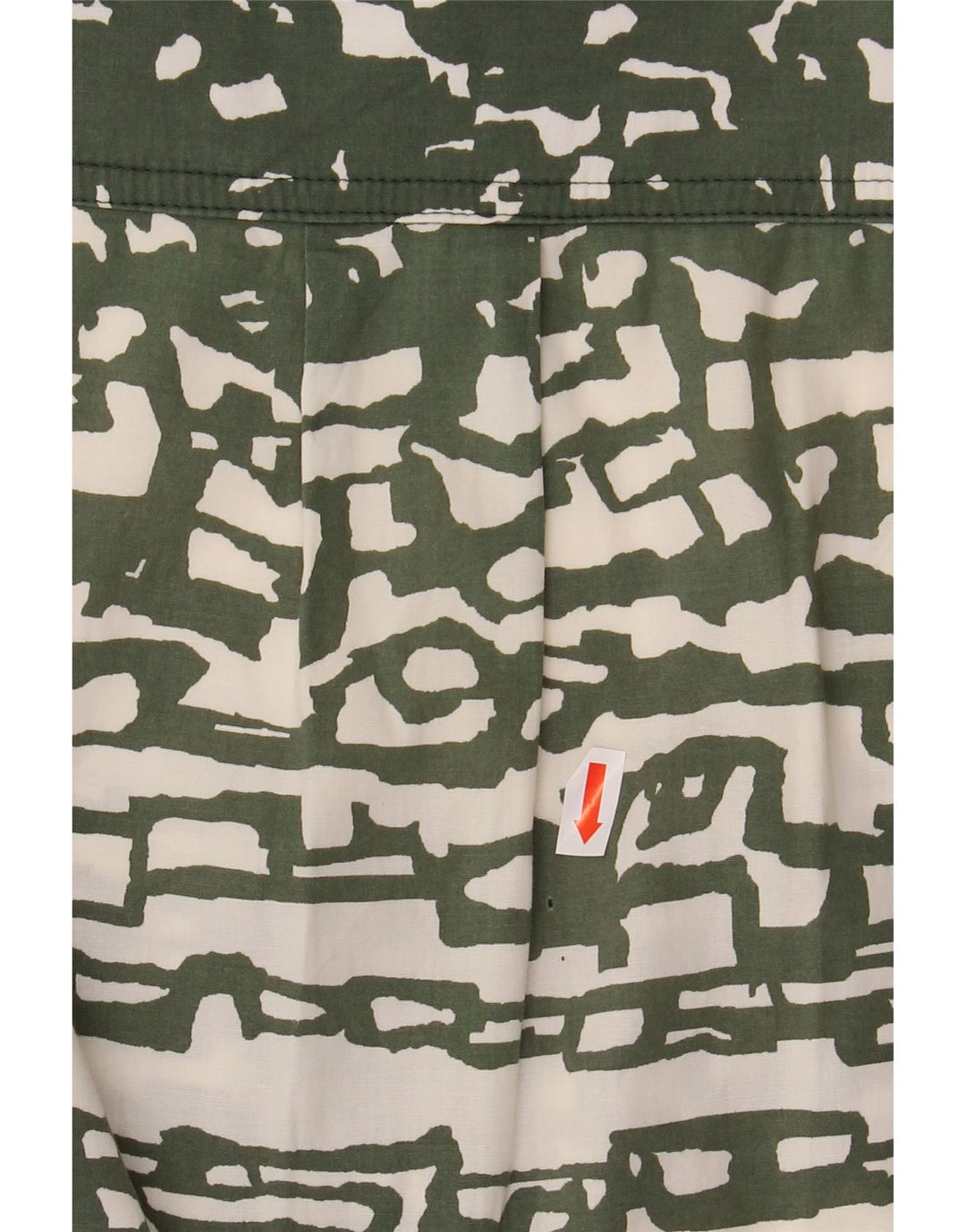 Женское платье-рубашка без рукавов MARELLA UK 12, средний зеленый с геометрическим узором