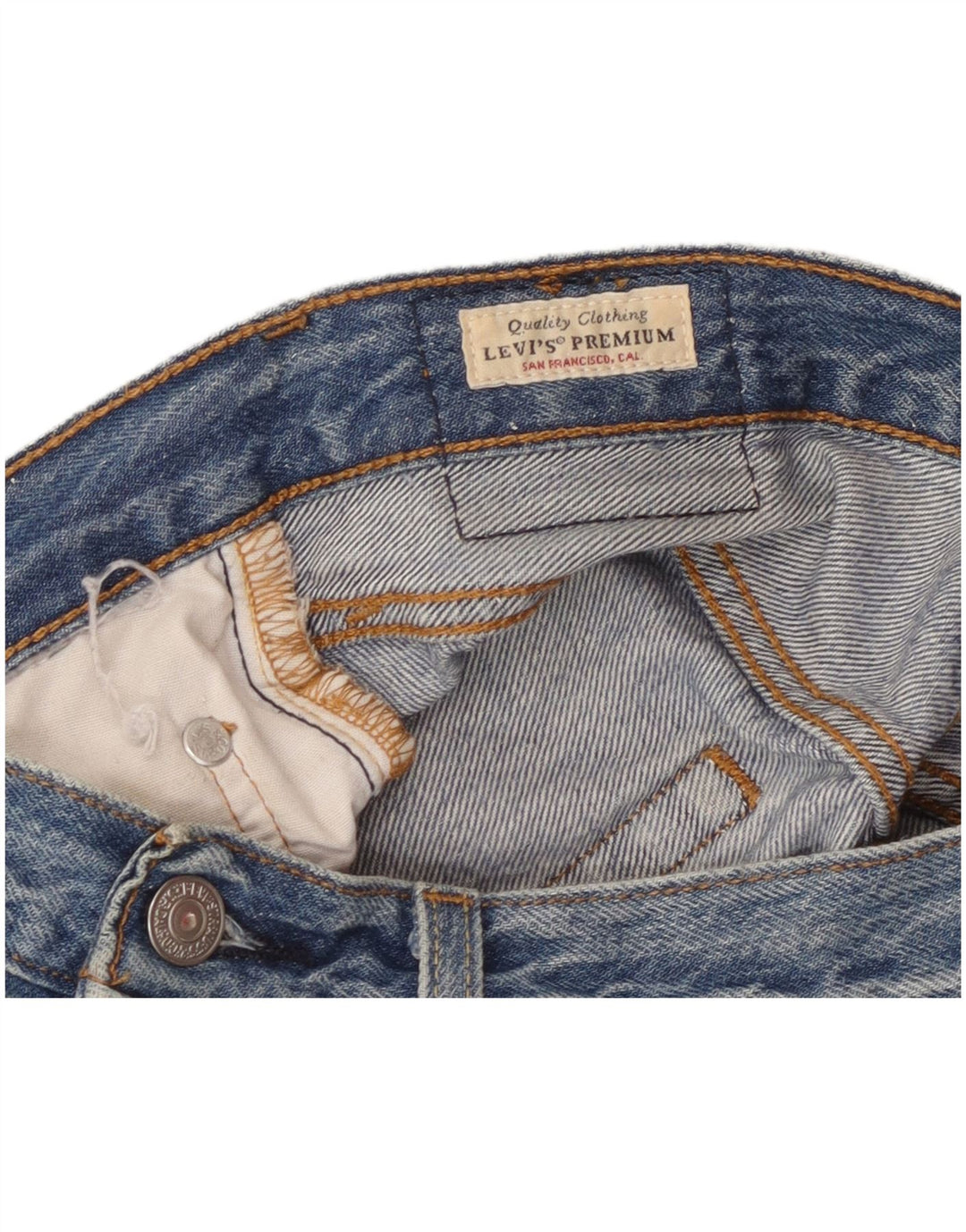 Джинсы прямые женские LEVI'S 501 W26 L25 синие