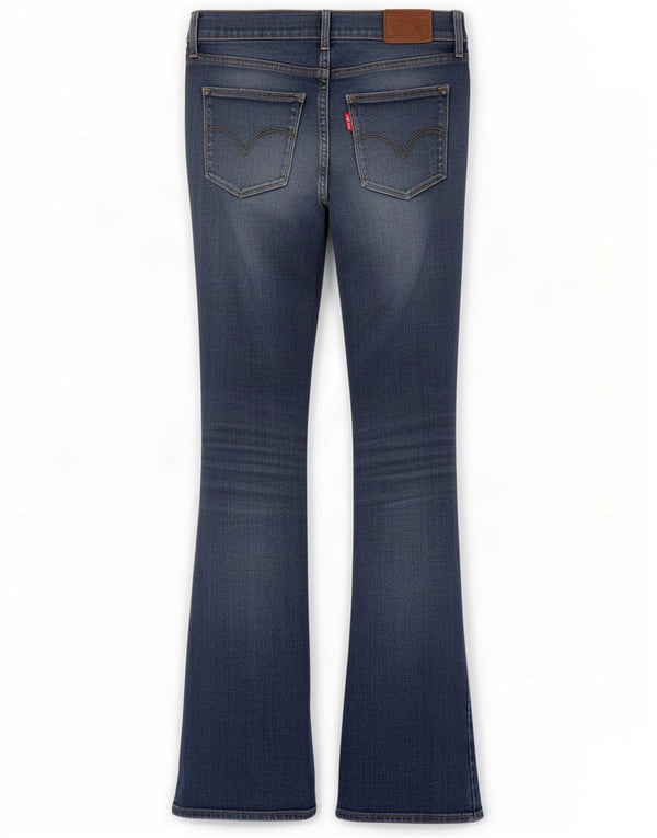 Levi's 315 Женские джинсы Bootcut с потертостями W27 L31, синий хлопок