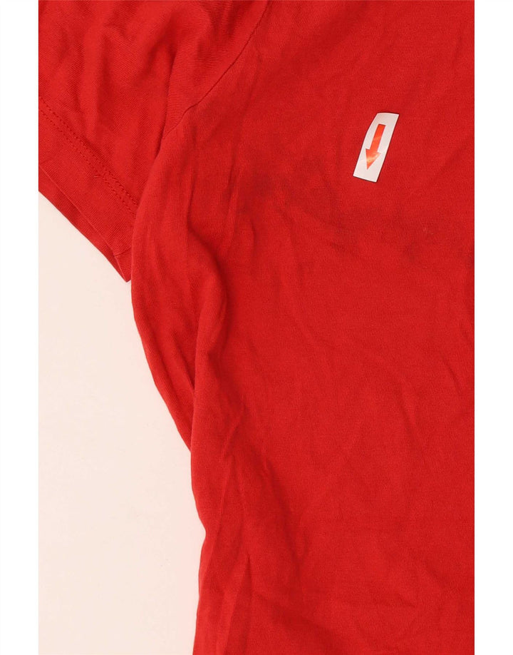 Мужская футболка с рисунком Jack & Jones из хлопка среднего красного цвета