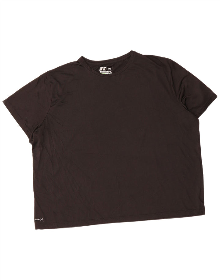 Мужская футболка Russell Athletic 2XL черная из полиэстера