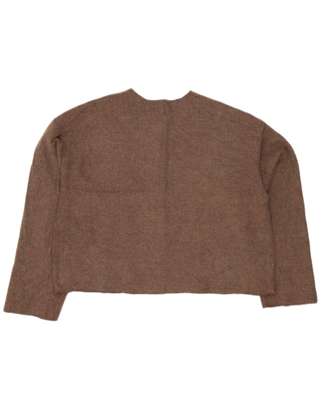 Женский укороченный кардиган Zara UK 18 XL, коричневый полиэстер