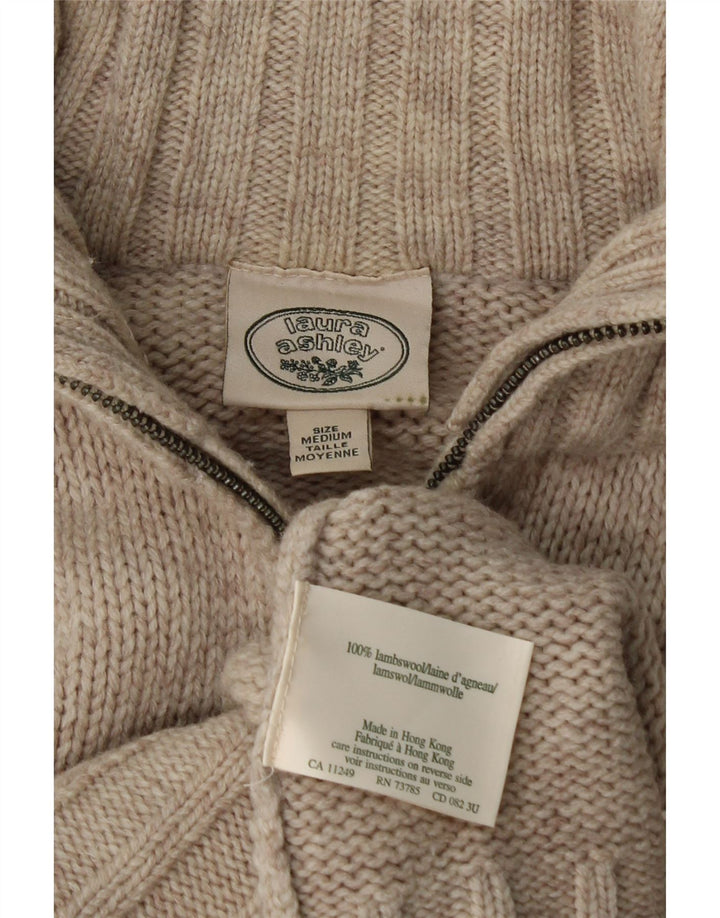 Женский кардиган-свитер Laura Ashley UK 14, средний бежевый, шерсть