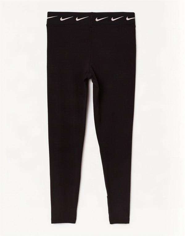 Женские леггинсы с рисунком Nike UK 18 XL, черный хлопок