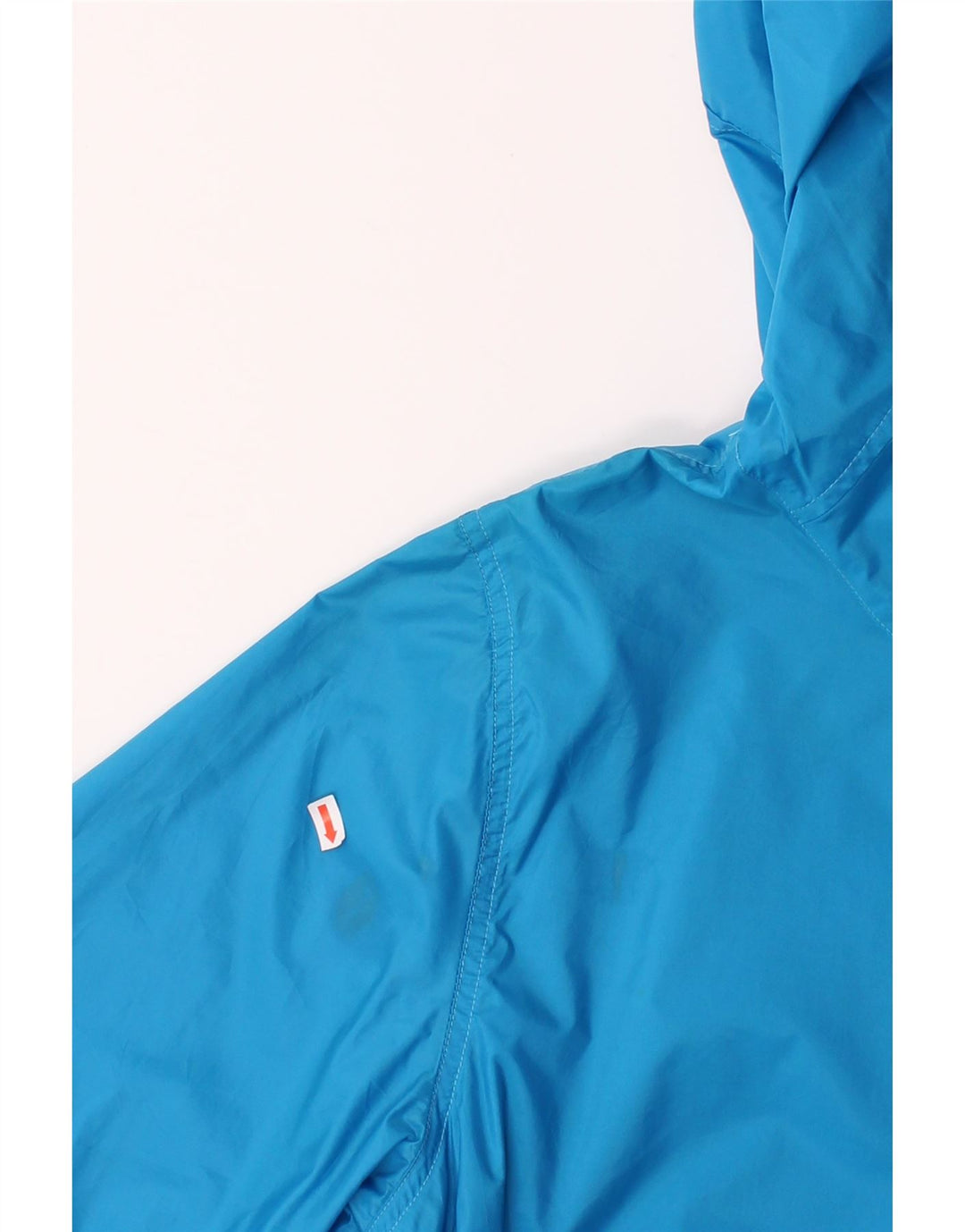NIKE Womens Hooded Racer Jacket US 8/10 Medium Blue Polyamide Vintage Nike and Second-Hand Nike from Messina Hembry 