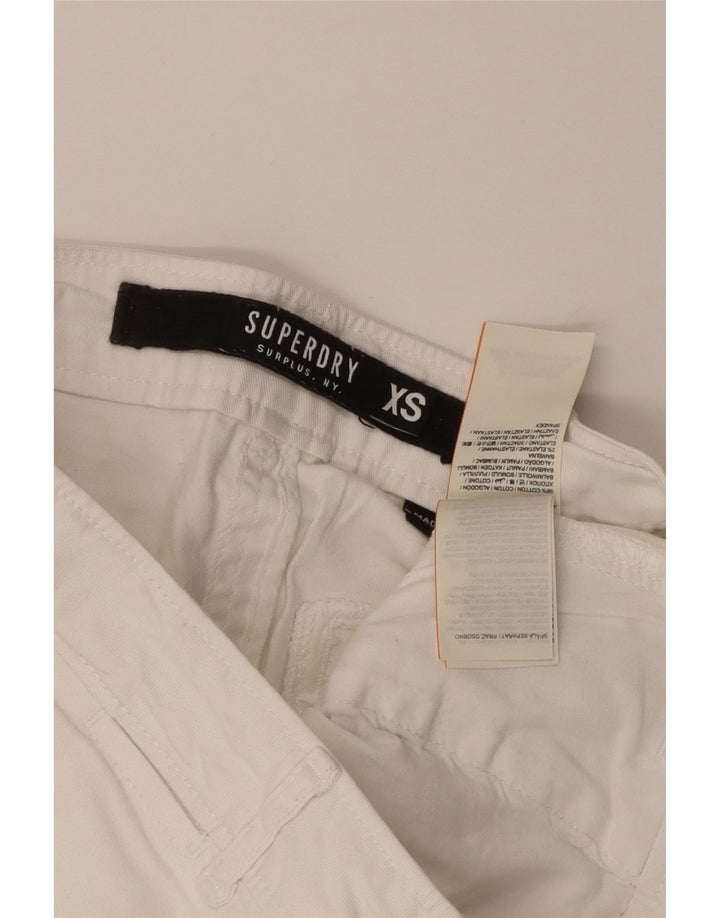 Женские шорты чинос Superdry XS W30, белый хлопок