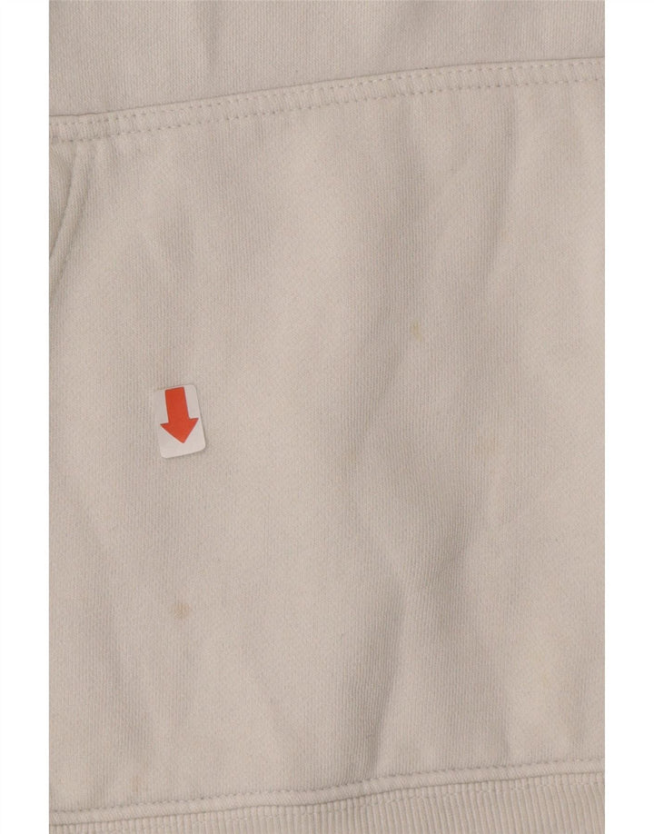 FILA Mens Graphic Hoodie Jumper Medium White Cotton Vintage Fila and Second-Hand Fila from Messina Hembry 