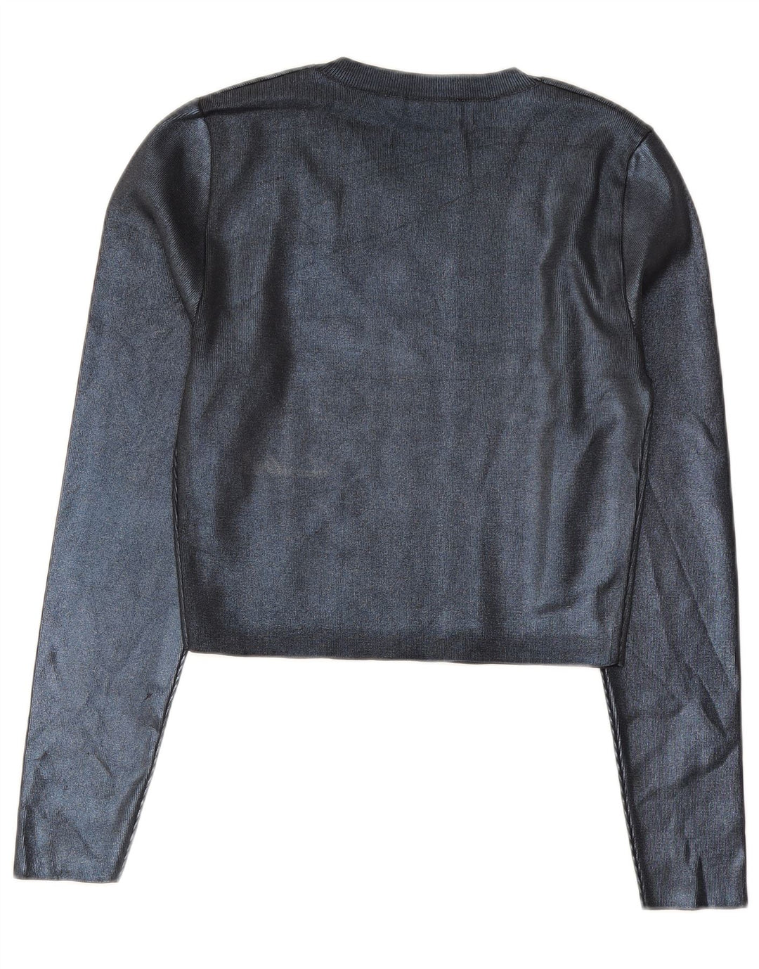 Женский укороченный топ Zara UK 18 XL, темно-синий полиэстер